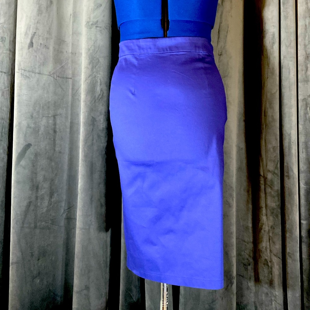 Collectif Polly Pencil Skirt, Blue, Size S/6 BNWT